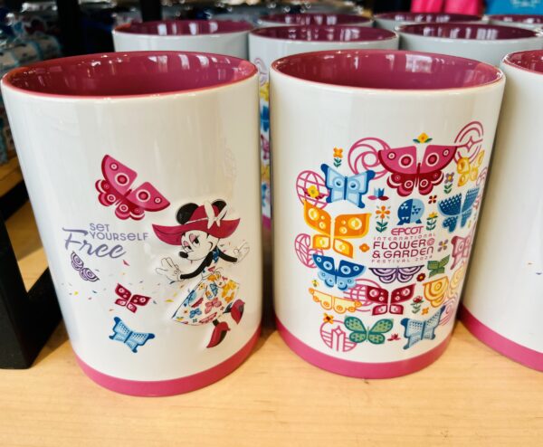 flower pot with bright colors and minnie mouse for EPCOT flower & garden festival