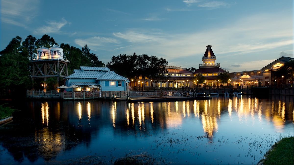 a wideshot of port orleans resort riverside 