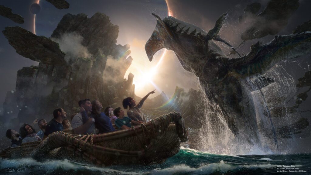 concept art of the new avatar land at disney california adventure