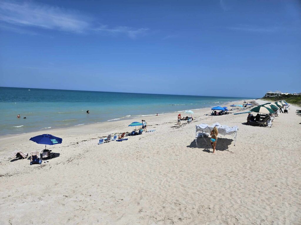 a wide shot of vero beach from Disney's vero beach resort